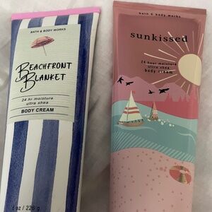Bath and Body Works Beachfront Blanket and Sun Kissed  Body Cream